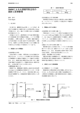 含MWC三よる大深度円形ず坑の 設計と計測管理