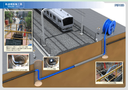 軌道横断施工例