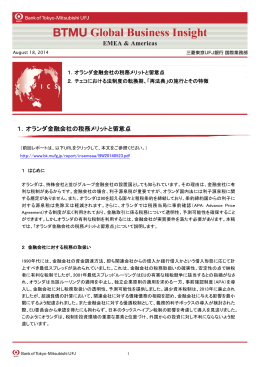 1．オランダ金融会社の税務メリットと留意点