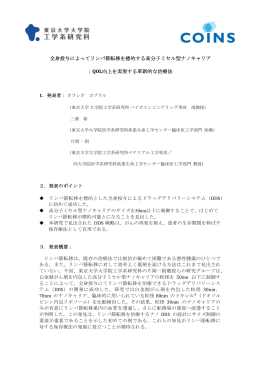 全身投与によってリンパ節転移を標的する高分子ミセル型ナノキャリア