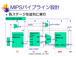 MIPSパイプライン設計