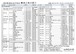 琳派と秋の彩り 会期：2015