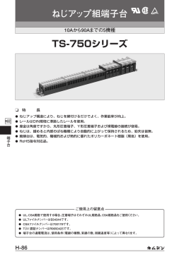 TS-750シリーズ ねじアップ組端子台