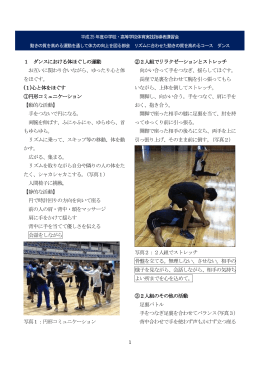 中学校・高等学校 ダンス （PDFファイル 558.6KB）