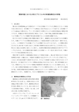 関東内陸における大気エアロゾル中の有機指標成分の挙動