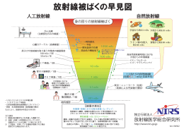 放射線被ばくの早見図 - 放射線医学総合研究所