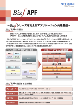 ∼ シリーズを支えるアプリケーション共通基盤∼