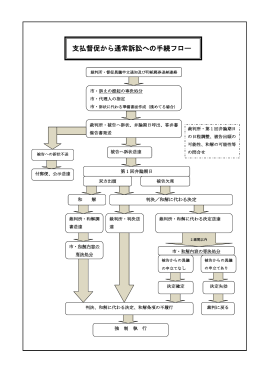 支払督促から通常訴訟への手続フロー