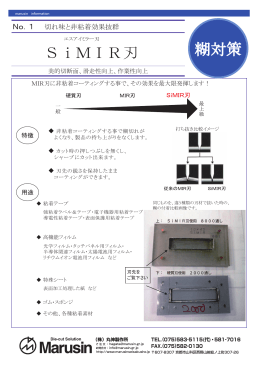 SiⅯIR刃 糊対策