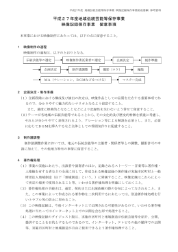平成27年度地域伝統芸能等保存事業 映像記録保存事業
