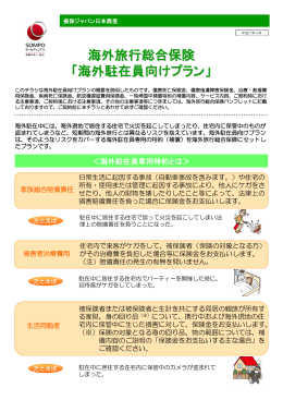 海外旅行総合保険 「海外駐在員向けプラン」