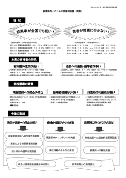 投票率向上のための調査報告書
