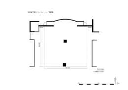 天神地下街イベントコーナー平面図