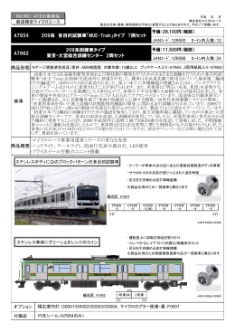 A7662 A7654 209系 多目的試験車「MUE-Train」タイプ