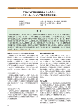 どのように伐れば収益が上がるのか －シミュレーション