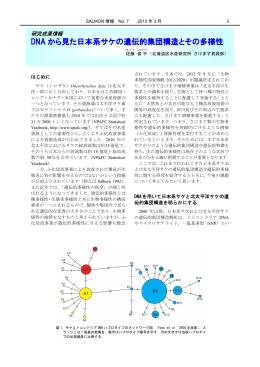 DNA から見た日本系サケの遺伝的集団構造とその多様性
