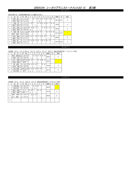 SRIXON シーガイアテニストーナメント20 15 第2戦