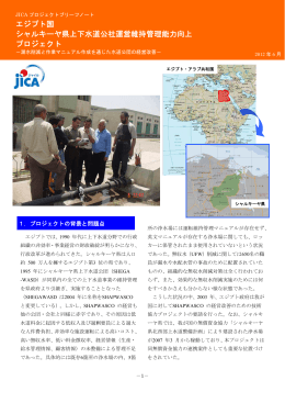 エジプト国 シャルキーヤ県上下水道公社運営維持管理能力向上