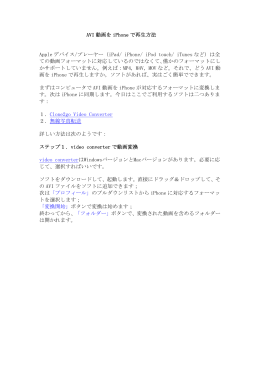 AVI 動画を iPhone で再生方法 Apple デバイス/プレーヤー（iPad