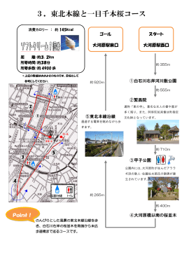 （3k−3）東北本線と一目千本桜コース