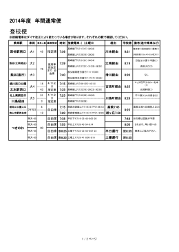 登校便