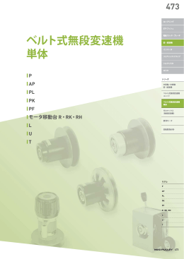 ベルト式無段変速機 単体
