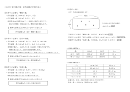 ＜お米と麦の種の量・苗代面積の計算方法＞