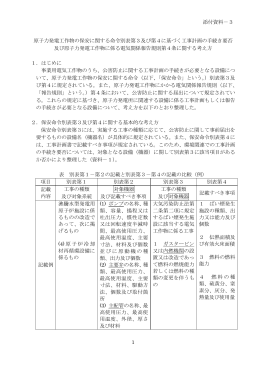 1 原子力発電工作物の保安に関する命令別表第3及び第4に基づく工事