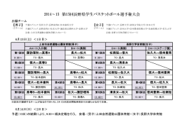2014～15 第15回長野県学生バスケットボール選手権大会