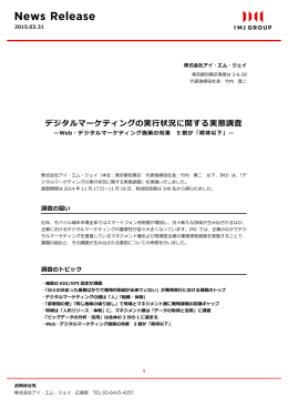 デジタルマーケティングの実行状況に関する実態調査