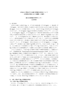 大気および降水中の水銀の形態別分析法について