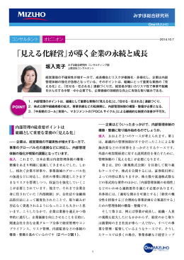 「見える化経営」が導く企業の永続と成長(PDF/541KB)