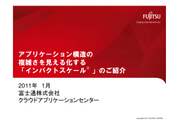 アプリケーション構造の 複雑さを見える化する 「インパクトスケール 」のご