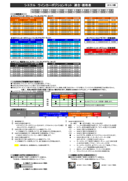 シエクル ウインカーポジションキット 適合・価格表