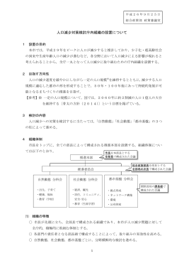 人口減少対策検討庁内組織の設置について（PDFファイル 138.1KB）