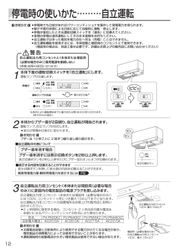 停電時の使いかた&hellip;&hellip;&hellip;自立運転