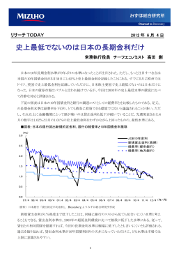 史上最低でないのは日本の長期金利だけ
