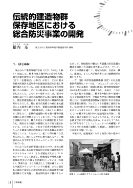 伝統的建造物群保存地区における総合防災事業の開発（PDFファイル）