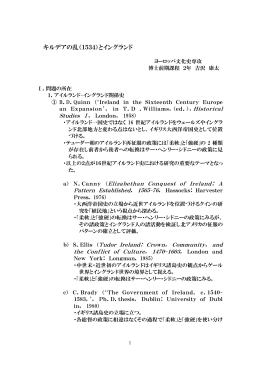 キルデアの乱（1534）とイングランド