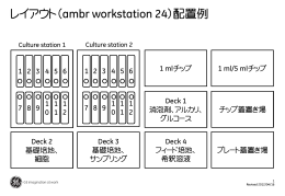 ambr workstation 24レイアウト（配置例図）
