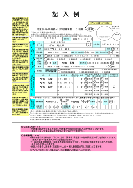 記 入 例