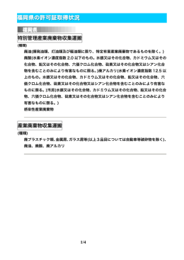 福岡県の許可証取得状況