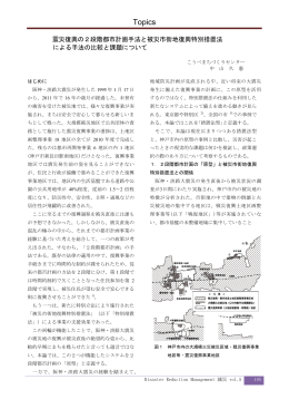 震災復興の2段階都市計画手法と被災地復興特別措置法による手法の
