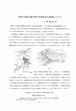 上野市大野木地民西の井池堤防の崩壊について