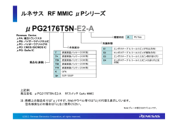 ルネサス 高周波デバイス型名の見方 - Renesas Electronics