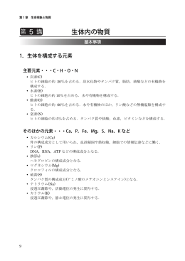 生体内の物質