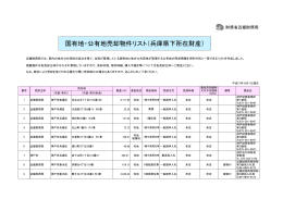 国有地・公有地売却物件リスト（兵庫県下所在財産） - 近畿財務局