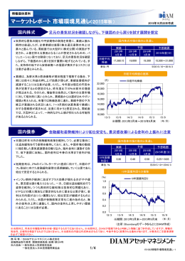 マーケットレポート市場環境見通し（2015年秋）