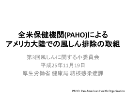 (PAHO)によるアメリカ大陸での風しん排除の取組（PDF