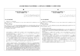 会社法施行規則及び会社計算規則による株式会社の各種書類のひな型